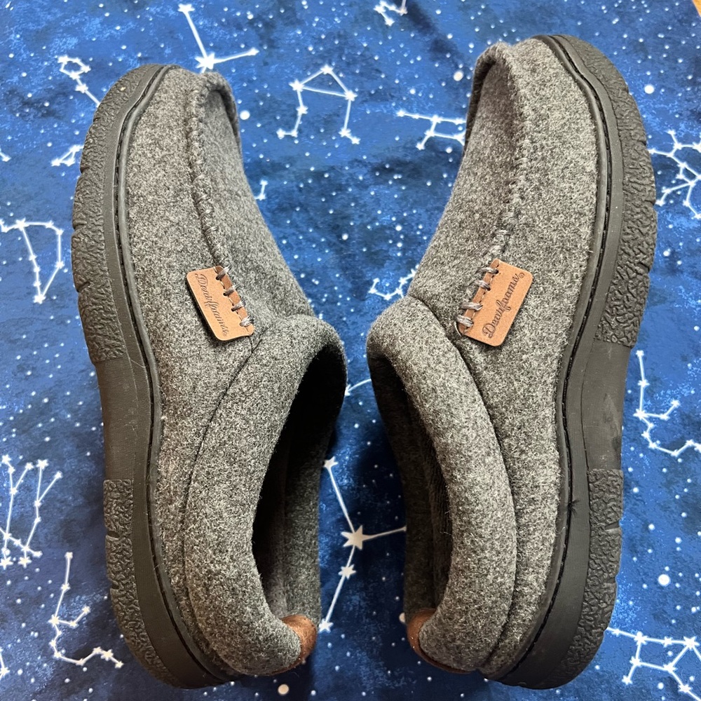 NWOT Dearfoam Wool Slip On Loafer Slippers - Picture 4 of 4